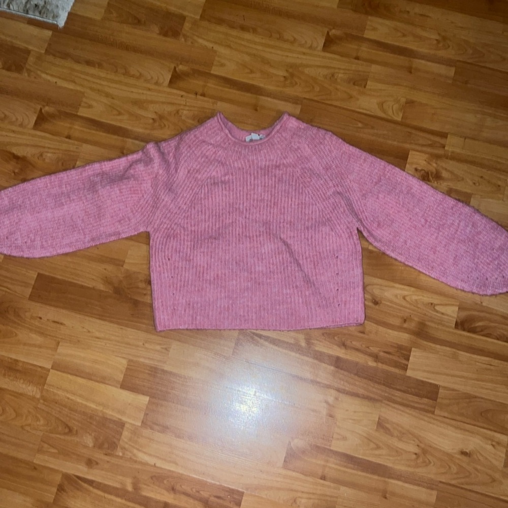Pink TopShop Cropped Sweater size small